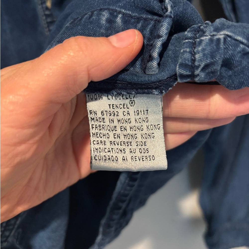 Classic Indigo Button-Down Shirt - image 5